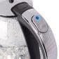 Jura H2O Glass 48 Oz Rapid Boil Kettle in Black and Polished Chrome, , large
