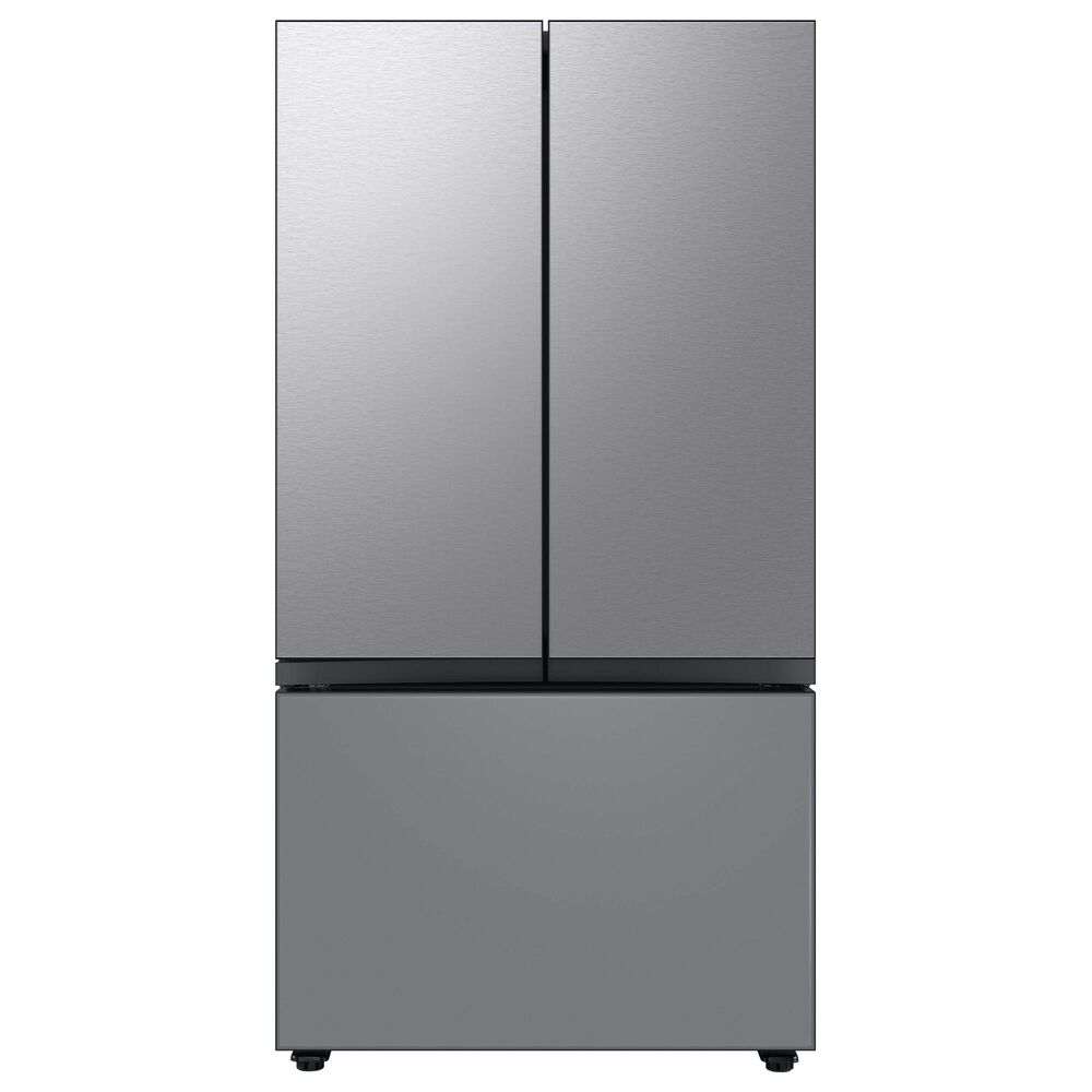 Samsung Bespoke Bespoke 3-Door French Door Refrigerator Top Panel in Stainless Steel, , large