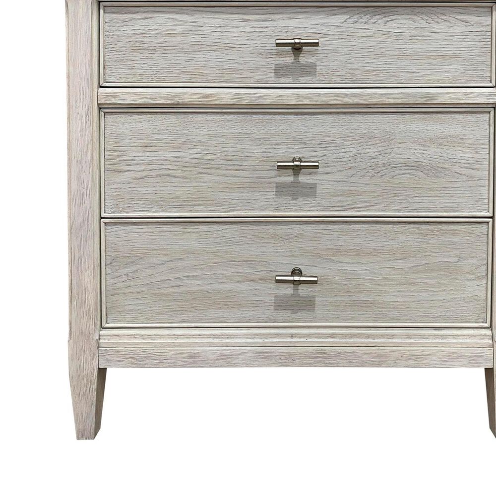 Riverside Furniture Carmella 3-Drawer Nightstand in Pebble Oak, , large