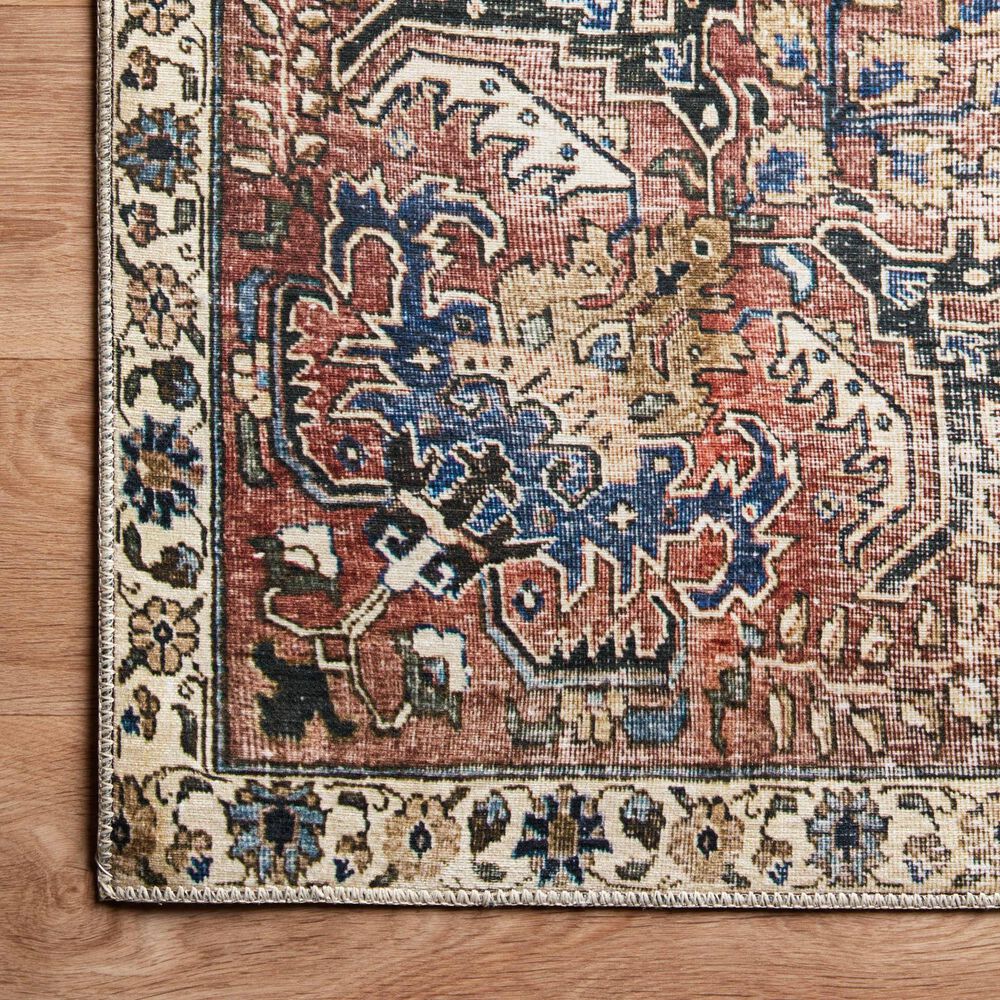 Chris Loves Julia x Loloi Jules 7&#39;6&quot; x 9&#39;6&quot; Merlot and Multicolor Area Rug, , large