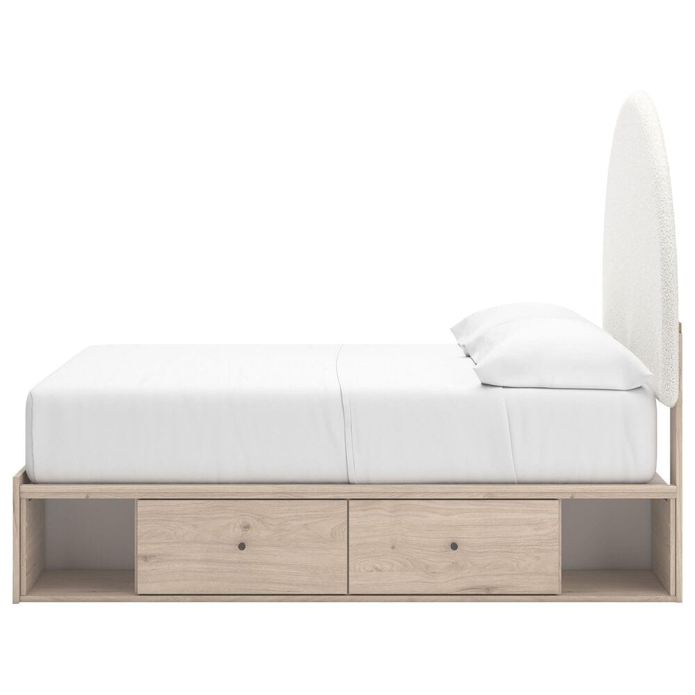 Ashley Arloster Full Storage Bed with Four Drawer in Tan, , large