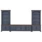 Legends Furniture Americana 84" TV Stand in Corduroy Blue and Brown, , large