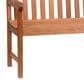 International Home Miami 47" All-Weather Outdoor Bench with Armrests in Natural, , large