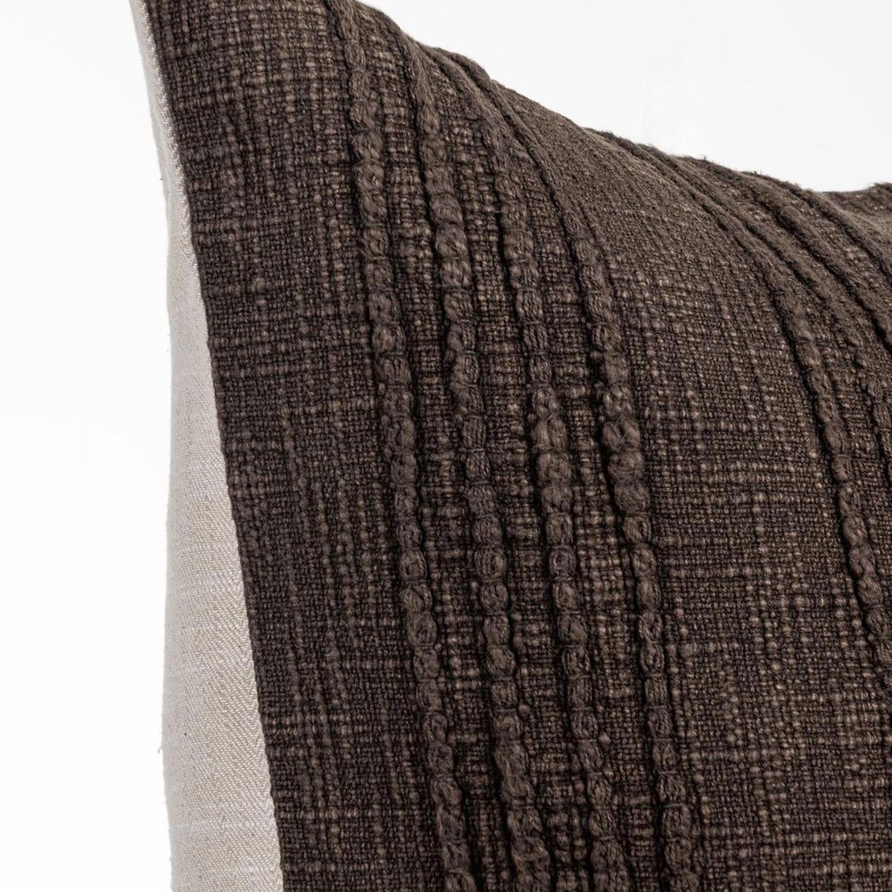 Classic Home SLD Gratitude 22" x 22" Throw Pillow in Ganache Brown, , large
