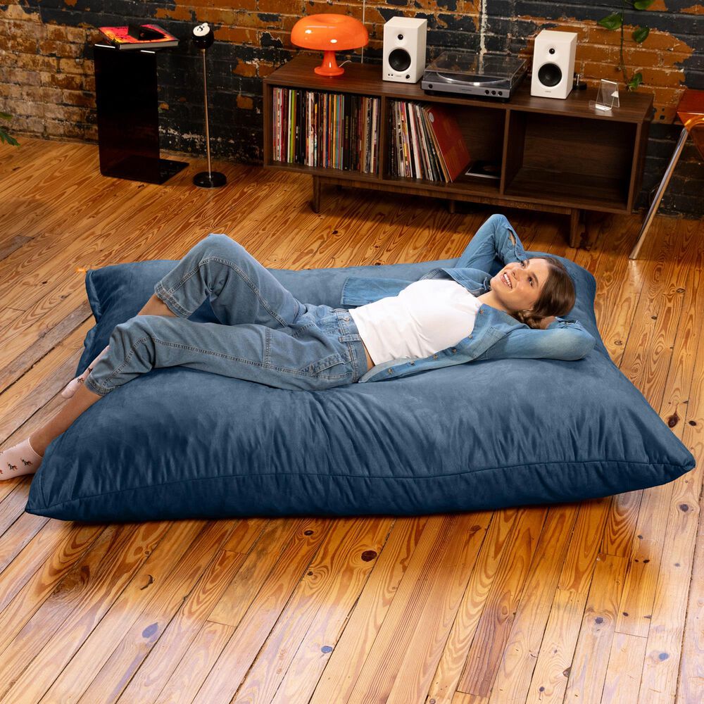 Jaxx 5.5&#39; Pillow Bean Bag Pillow in Navy, , large