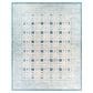 Surya Louvre Dark Blue, Cream and Pale Blue 9" x 12" Area Rug, , large