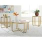 Ashley Milloton 3-Piece Occasional Table Set in Gold and Clear, , large