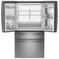 GE Profile 23.2 Cu. Ft. Smart Counter-Depth Fingerprint Resistant 4-Door French-Door Refrigerator with Door In Door in Stainless Steel, , large