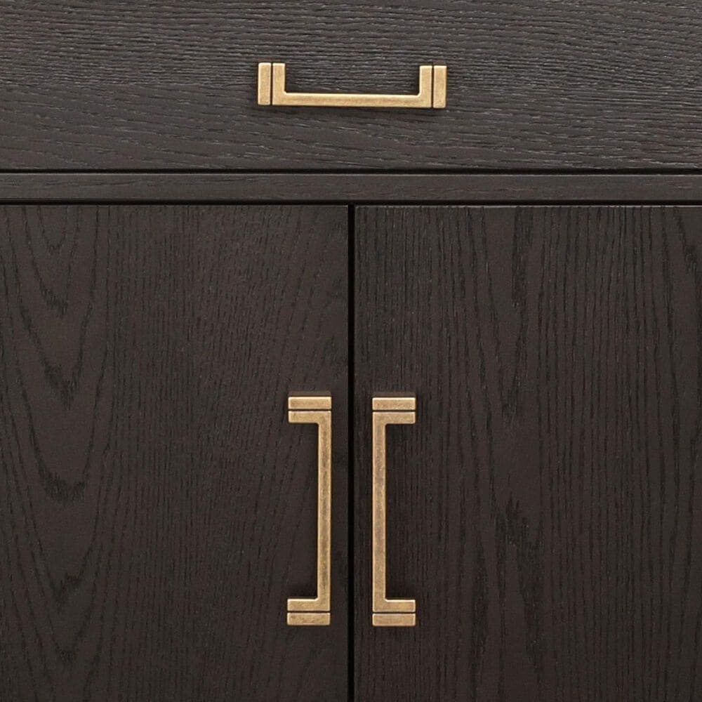 Lexora Home Laurel 48&quot; Single Bathroom Vanity in Brown Oak with White Quartz Top and Rectangular Sink, , large