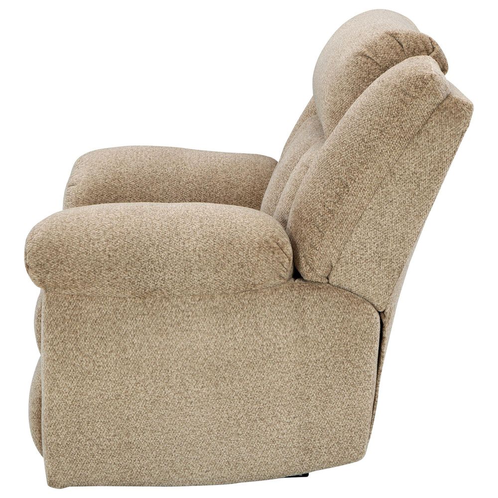 Ashley Tip-Off Power Recliner with Adjustable Headrest in Wheat, , large