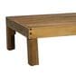 Hearth and Haven Alcove 5-Piece Outdoor L-Shape Sectional Set with Beige Cushion in Teak, , large
