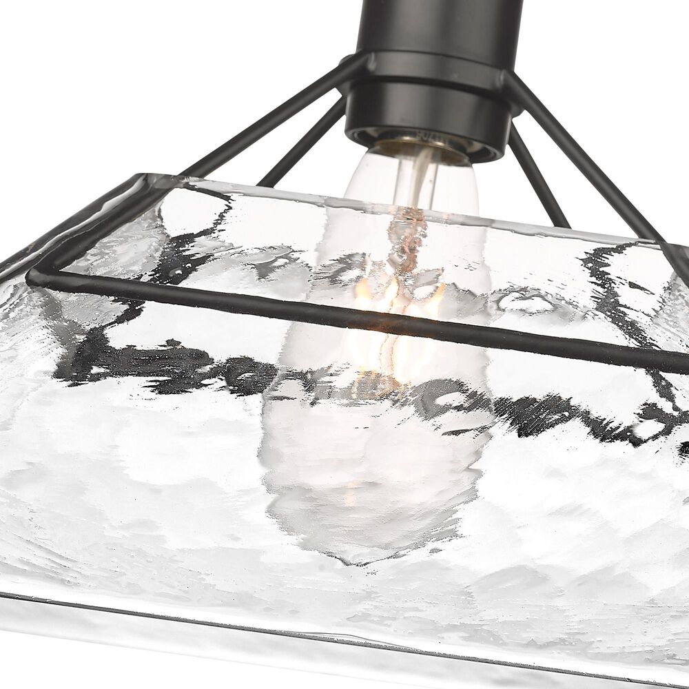 Golden Lighting Kepler 1-Light Medium Pendant in Matte Black, , large