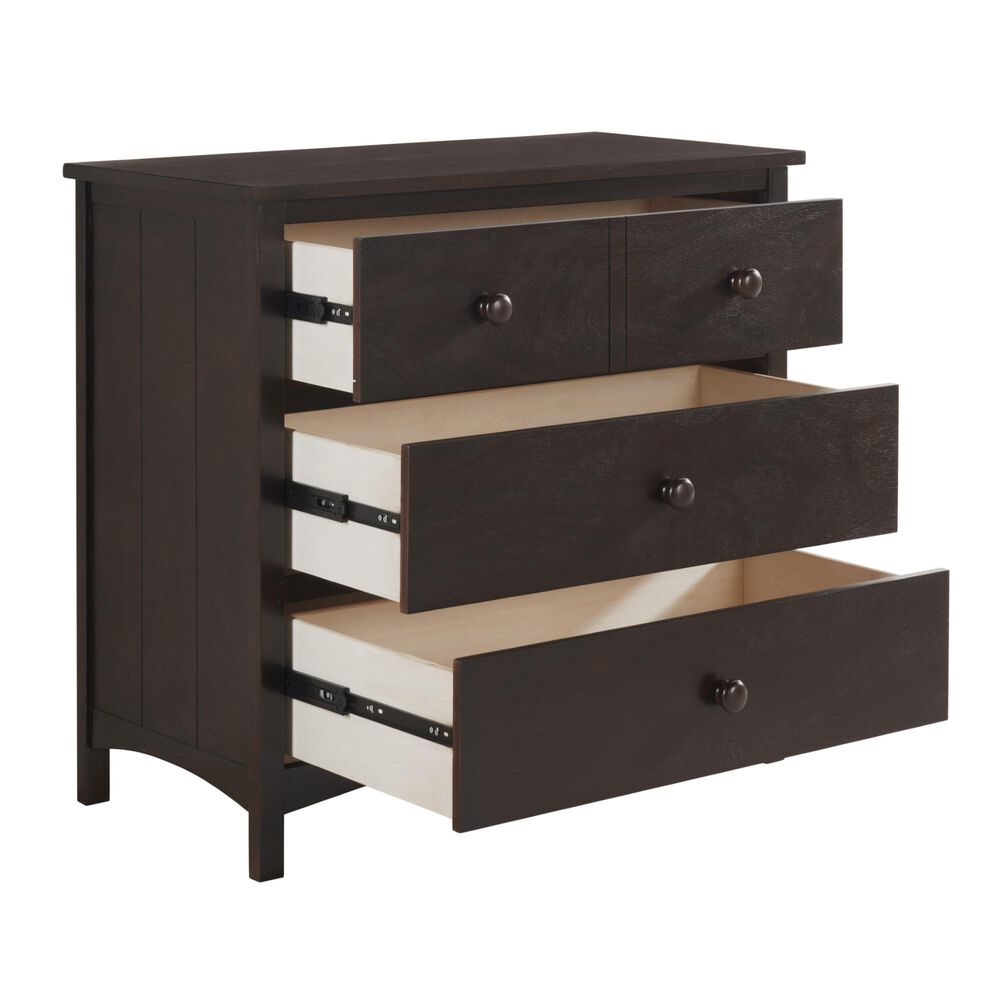 Oxford Baby Universal Ready To Assemble 3 Drawer Dresser in Espresso Brown, , large