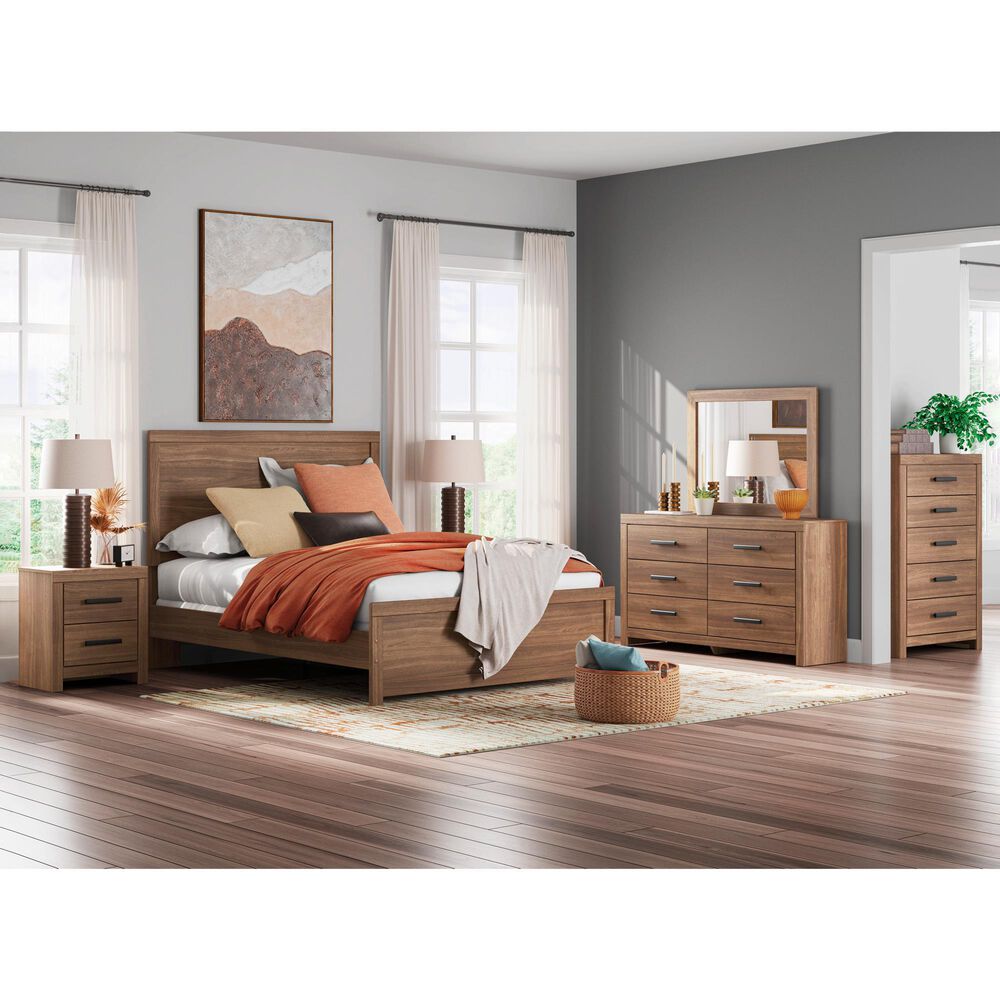 Ashley Broachmyn 5 Piece Queen Bedroom Set in Warm Auburn, , large