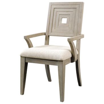Shannon Hills Cascade Upholstered Seat Wood Back Arm Chair in Blonde Pearl, , large
