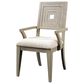 Shannon Hills Cascade Upholstered Seat Wood Back Arm Chair in Blonde Pearl, , large