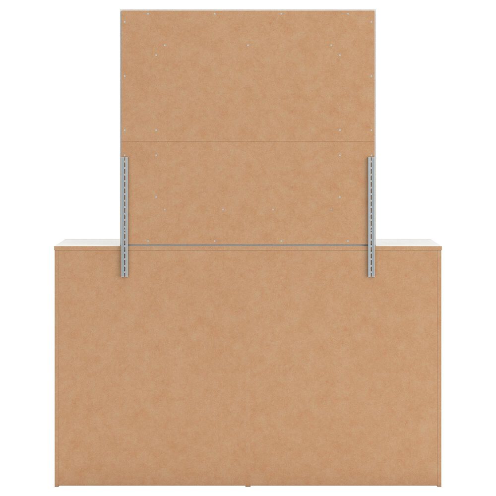 Ashley Zuraleus 3-Piece King Upholstered Panel Bedroom Set in Matte White, , large