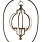 Maple and Jade 60" Eclectic Metal Lantern in Black and Gold, , large