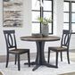 Ashley Landocken Round Dining Table in Light Brown and Dark Slate Blue - Table Only, , large