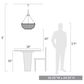 Golden Lighting Hathaway 4-Light Pendant in Matte Black, , large