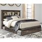 Ashley Drystan Queen Bookcase Bed with 2 Storage Drawers in Multi, , large