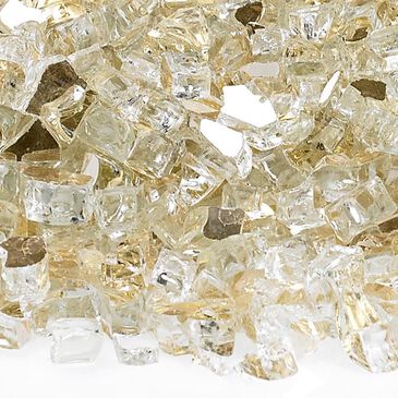 California Outdoor Concepts 1/4" Reflective Fire Pit Glass in Gold - 10 lb Jar, , large