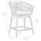 Blue River Tutti Frutti Patio Counter with Grey Cushion in Aged Teak, , large