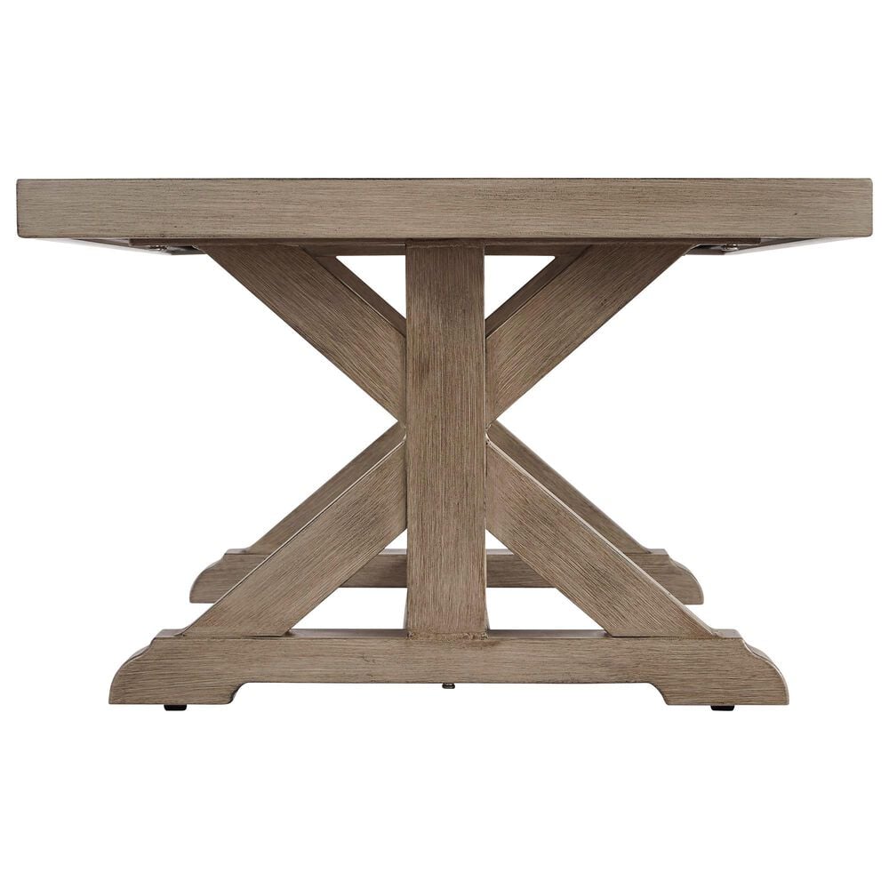 Ashley Beachcroft Patio Rectangular Cocktail Table in Beige, , large
