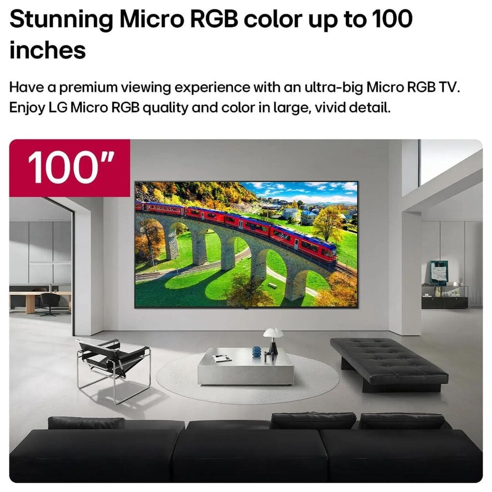 LG 100" Class 95B Series Micro RGB evo AI LED 4K Ultra HD in Black - Smart TV, , large