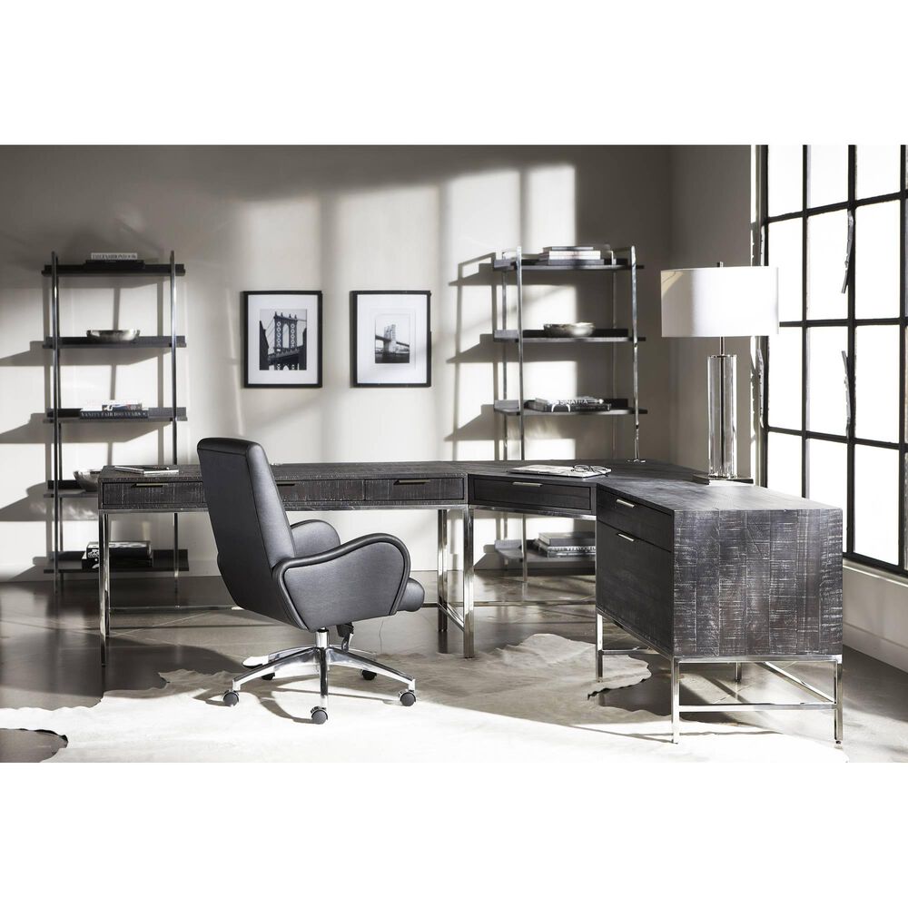 Bernhardt Coleman Writing Desk in Gray Mist and Black, , large