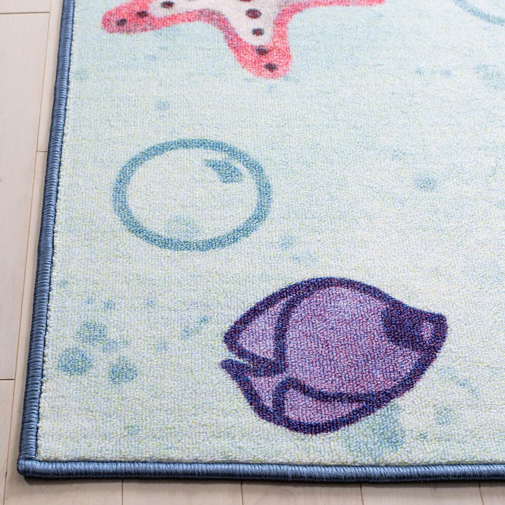 Safavieh Kids Playhouse 6&#39;7&quot; x 9&#39; Blue and Grey Rug, , large