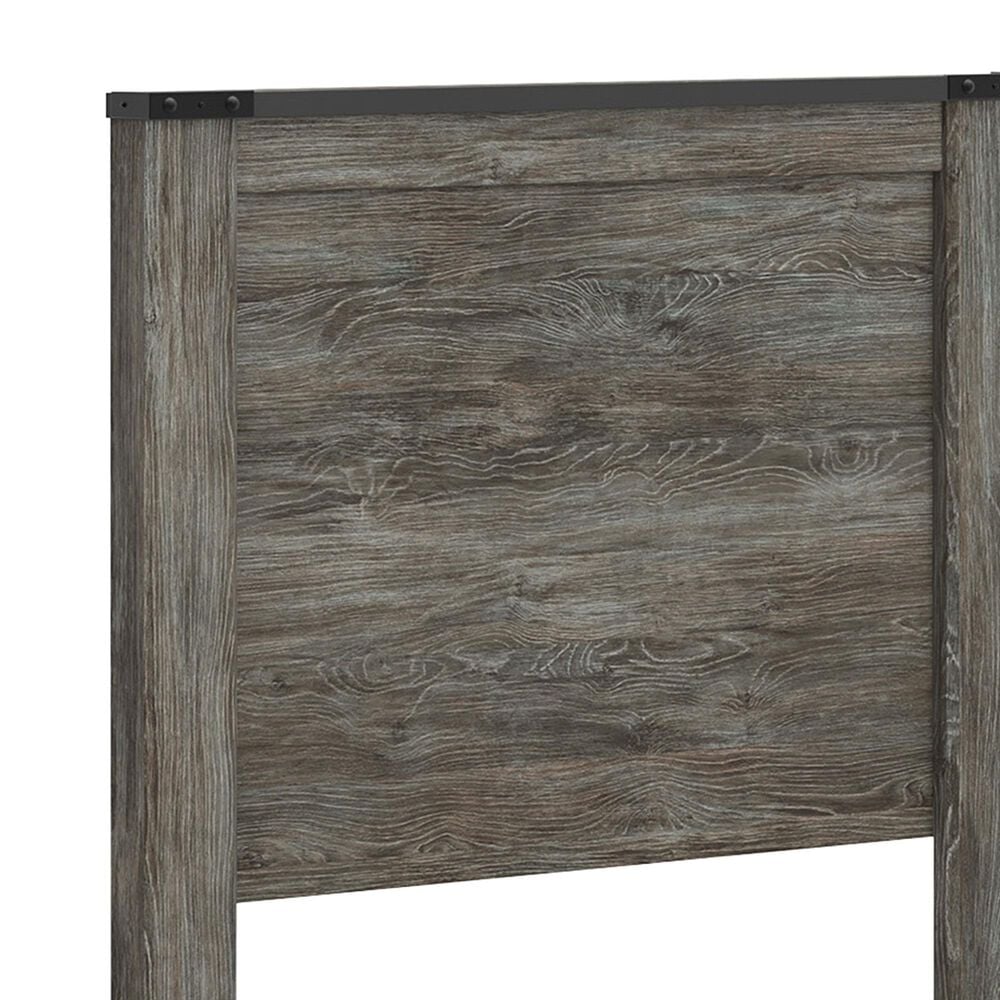 Ashley Frandern Twin Panel Bed in Black and Warm Gray, , large