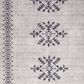 Nourison Machine Washable Series 1 2" x 6" Ivory and Charcoal Runner, , large