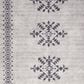 Nourison Machine Washable Series 1 2" x 6" Ivory and Charcoal Runner, , large