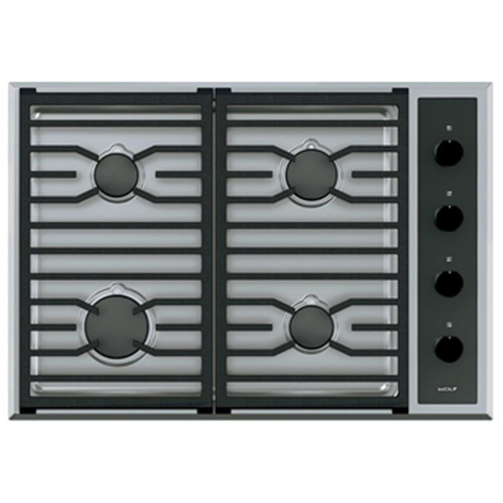 Wolf 30" Transitional Cooktop LP in Stainless Steel, , large
