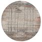 Nourison Rustic Textures Grey and Multicolor 7"10" Round Area Rug, , large