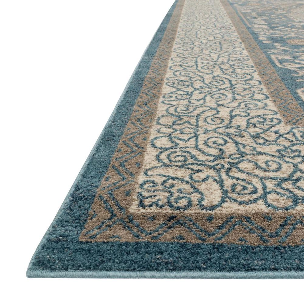 Loloi Century CQ-01 5&#39;3&quot; x 7&#39;6&quot; Blue and Sand Area Rug, , large
