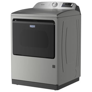 Maytag 7.4 Cu. Ft. Smart Front Load Dryer with Pet Pro Option in Classic Silver, , large