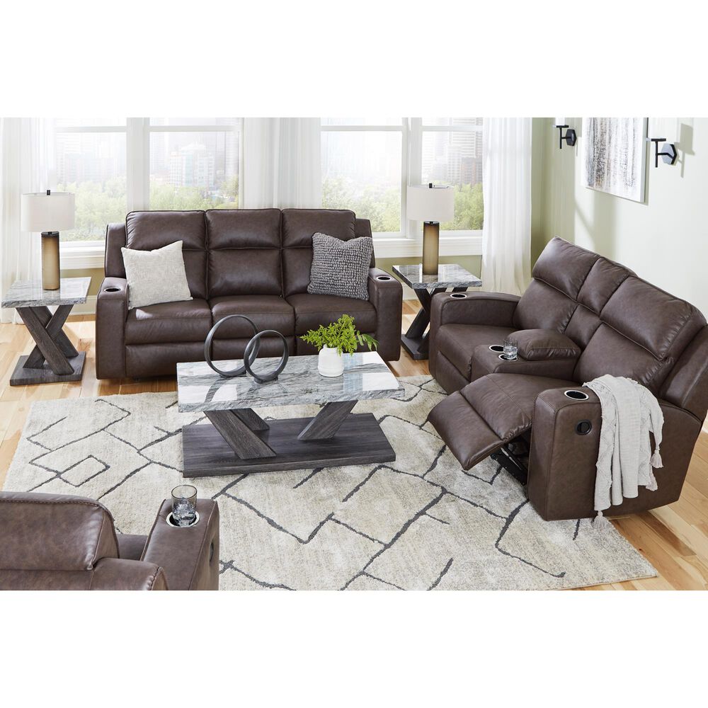 Ashley Lavenhorne Manual Sofa in Granite, , large