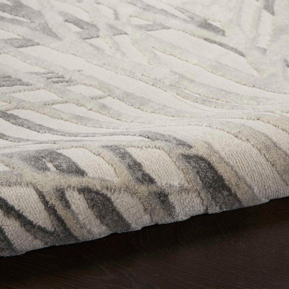 Nourison Rustic Textures Ivory and Grey 9&#39;3&quot; x 12&#39;9&quot; Area Rug, , large
