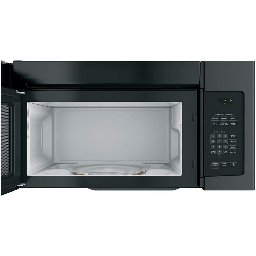 GE Appliances 1.6 Cu. Ft. Over The Range Microwave Oven with Recirculating Venting in Black, , large