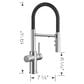 Blanco Catris Flexo Filter Semi-Pro 1.5 GPM Kitchen Faucet - PVD Steel, , large