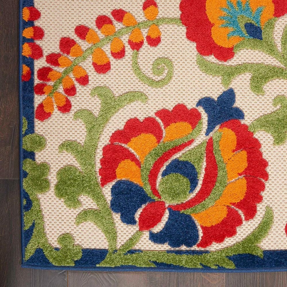 Nourison Aloha ALH17 2&#39;8&quot; x 4&#39; Multicolor Indoor/Outdoor Area Rug, , large