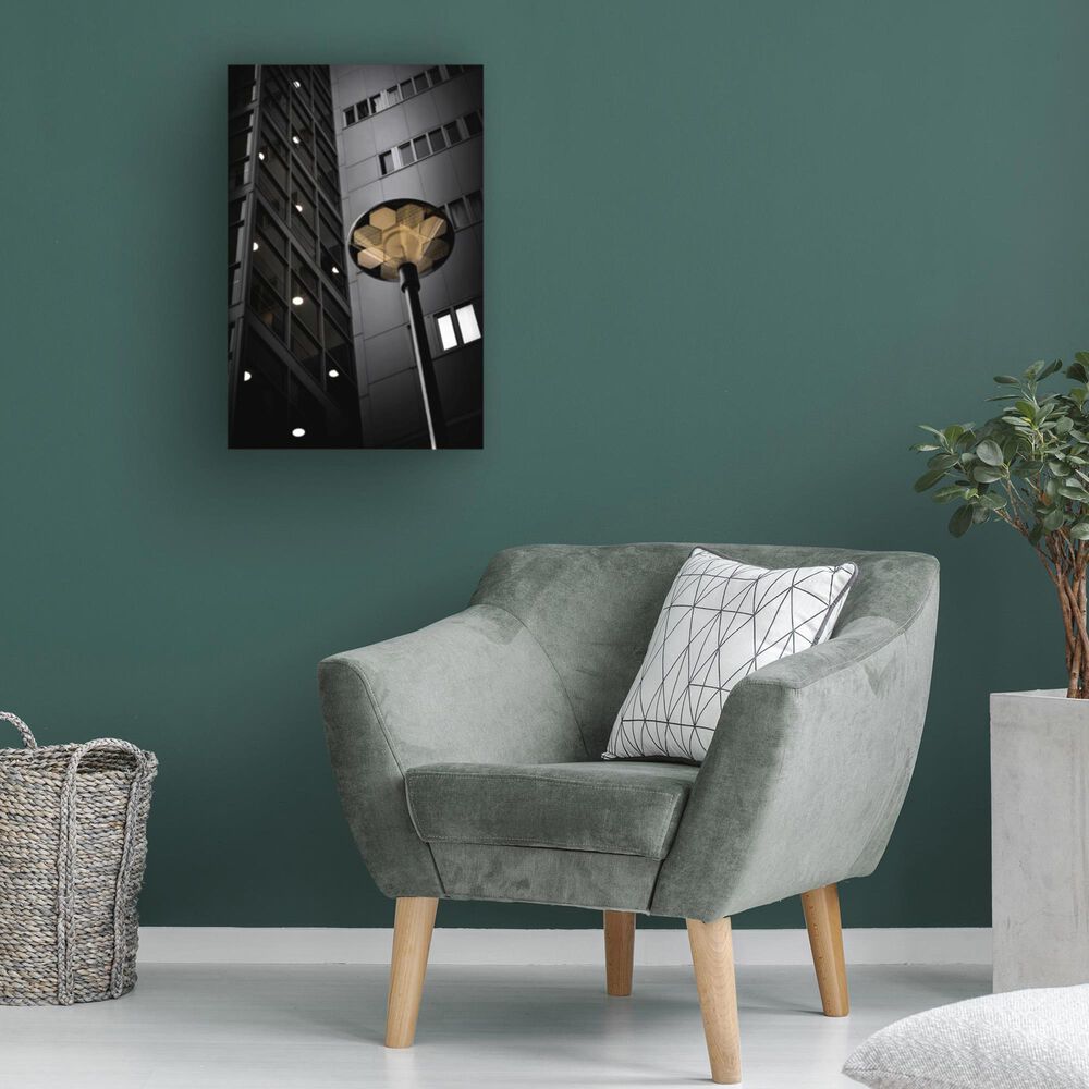 Timberlake Punti Luce 32&quot; x 22&quot; Canvas Art in Black/Grey/Tan, , large