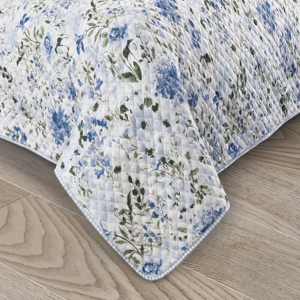 J. Queen New York Kourtney 3-Piece Full/Queen Quilt Set in Blue, , large