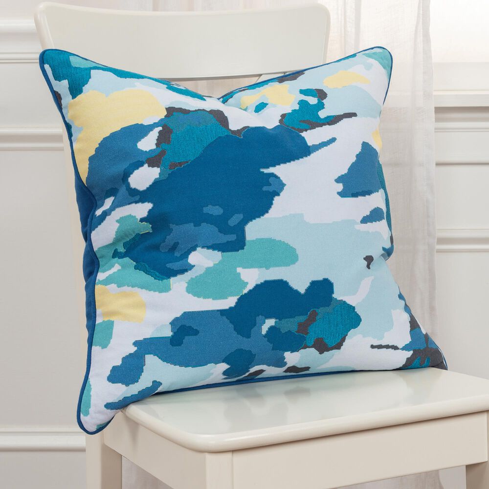 Rizzy Home Connie Post 20" Pillow Cover in Teal, , large