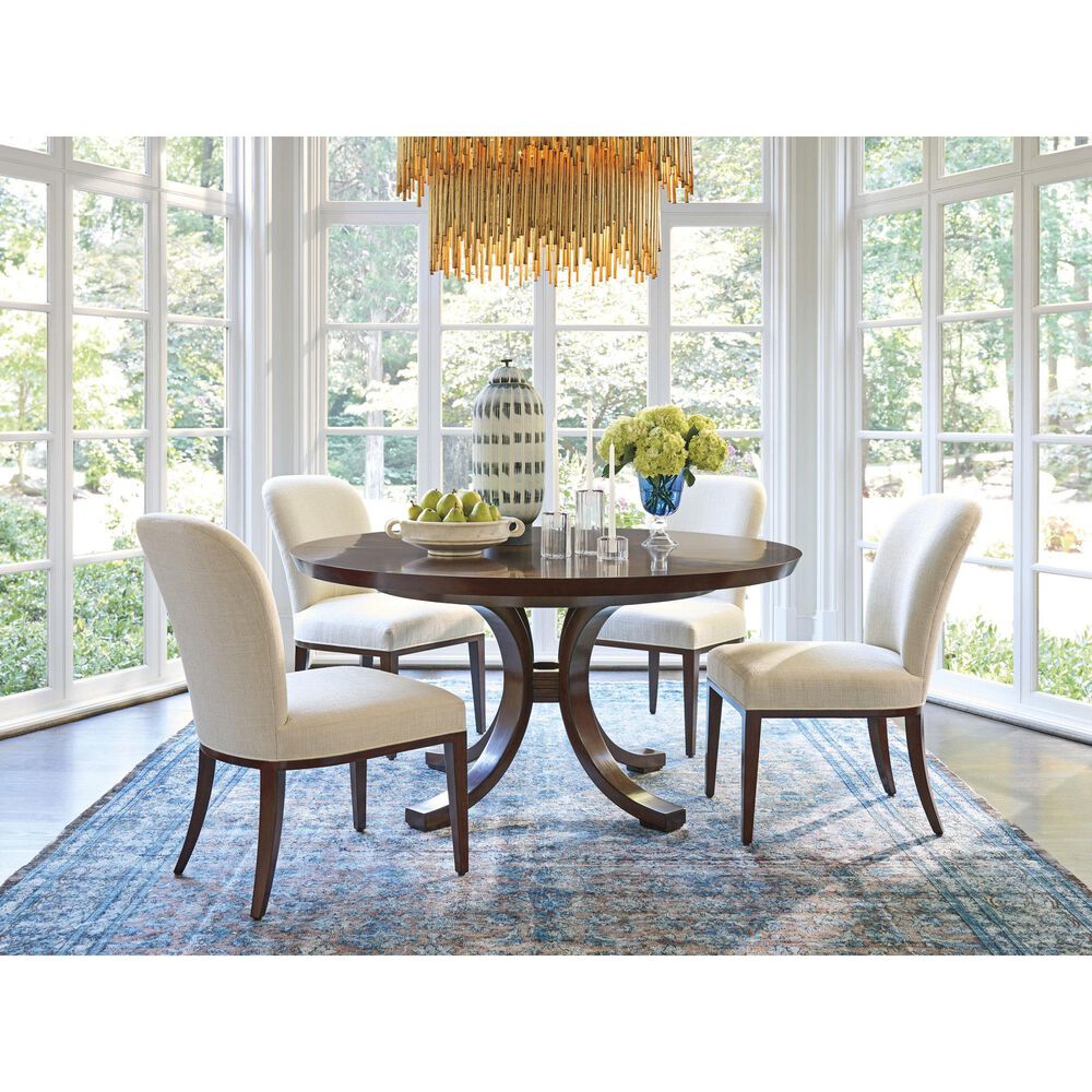 Lexington Home Brands Rendezvous Warwick Round Dining Table in Chester - Table Only, , large