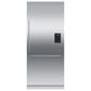 Fisher & Paykel 36" Integrated Bottom Mount Single Door Panel with 84" High in Stainless Steel, , large