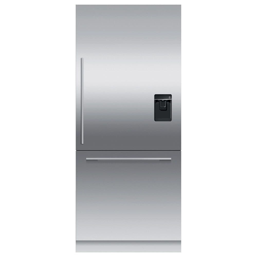 Fisher & Paykel 36" Integrated Bottom Mount Single Door Panel with 84" High in Stainless Steel, , large