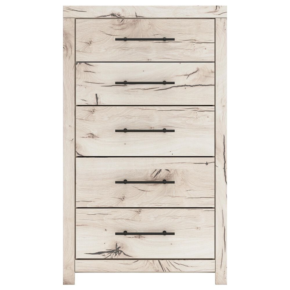Ashley Lawroy 5-Drawer Chest in Light Natural, , large